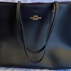 Coach Black Leather Tote